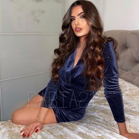 ZARA SPARKLY VELVET DRESS NWOT - Picture 4 of 16